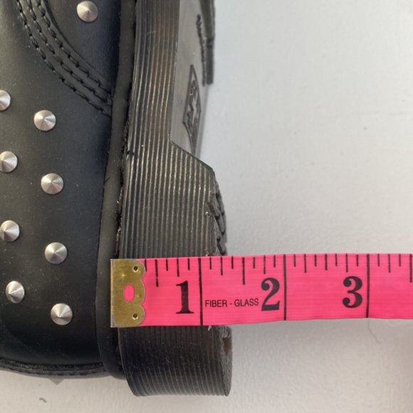 Dr Martens Black 1460 Studs Wanama Leather Lace Up Boots Size 5 - Picture 13 of 13